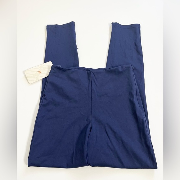 Fabletics Ponte Skinny Zip-split Pants Blue Size Small New with Tags - Picture 1 of 12